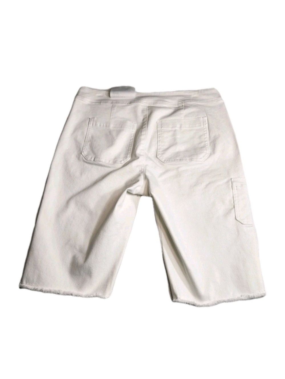 Westbound Park Avenue Women's Shorts Size 10P Pull On White Mid-Rise Raw Hem 57 - Picture 3 of 9